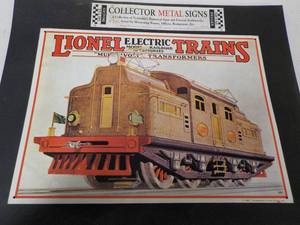 lot 306 image: Collector Metal Train Sign 12 x 16...