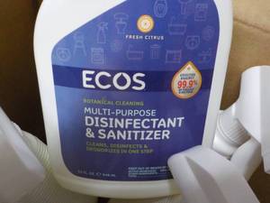 lot 307 image: 6 ct ECOS 32 oz Spray Bottles Disin...