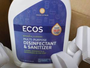lot 308 image: 6 ct ECOS 32 oz Spray Bottles Disin...