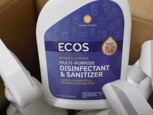 lot 310 image: 6 ct ECOS 32 oz Spray Bottles Disin...