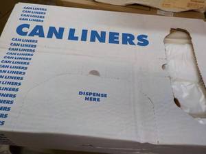 lot 323 image: Case of 250 Clear 33 Gallon Can Lin...