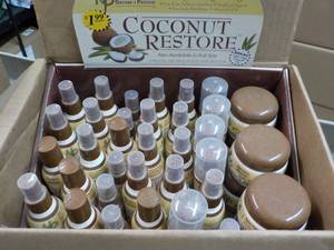 lot 327 image: 37 pc Display Coconut Restore Trial...