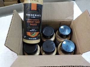 lot 334 image: 6 ct 7 oz Frederiks Sweet Taco Sau...