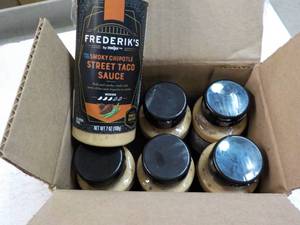 lot 336 image: 6 ct 7 oz Frederiks Sweet Taco Sau...
