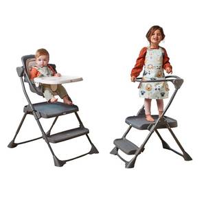 lot 23 image: The First Years 2-for-1 Baby High Chair and Toddler Tower
