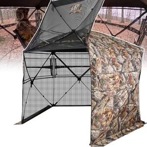 lot 35 image: ShedOFF Extra Large Hunting Blind for 4 People with Portable Hunting Stool