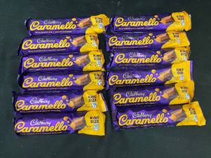 lot 7 image: Set of 12 Cadbury Caramello King Size Bars - Milk Chocolate and Creamy Caramel