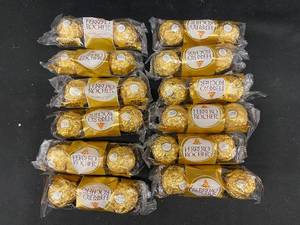 lot 9 image: Collection of 12 Packs Ferrero Rocher Chocolates - 16 Pieces Total