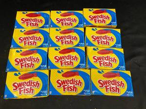 lot 42 image: B - Lot of 12 Swedish Fish Candy - Best Before March 31, 2025