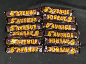 lot 44 image: C - Lot of 12 5th Avenue Chocolate Bars - Best By 122024