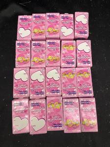 lot 89 image: S - Case of 16 Brachs Tiny Conversation Hearts Candy Boxes