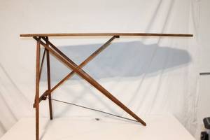 lot 47 image: Antique Wooden Ironing Board with Foldable Design