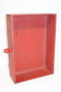 lot 59 image: Vintage Red Storage Box with Handle