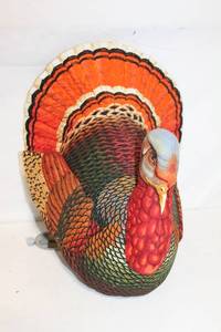 lot 158 image: Patty Reed Decorative Turkey Wall Hanging - Colorful Fabric Art