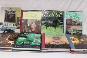 lot 302 image: Collection of Decorative and Educational Books on Home Decor, Horses, and Collectibles