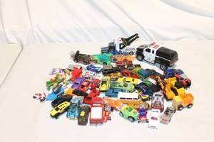 lot 309 image: Large Collection of Vintage Toy Cars and Trucks - Over 60 Pieces