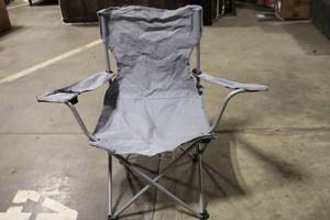 lot 372 image: Used Portable Folding Camping Chair with Cup Holder