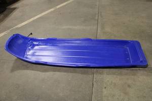 lot 378 image: Blue Snow Sled with Smooth Bottom for Winter Fun