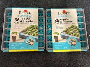 2 Burpee Superseed 36 Cell Resuable See Trays