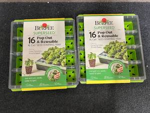 2 Burpee Superseed 16 XL Cell Resuable See Trays
