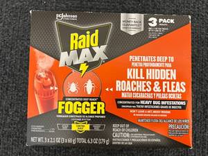 3 Pack of Raid Max Foggers