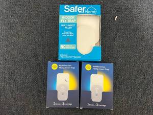 3 Plug In indoor Fly and Insect Traps