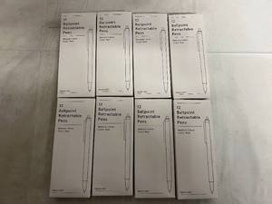8 x 12 Packs Ballpoint Retractable Pens - Red