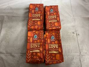 4 Bags of Caribou Pumpkin Love Coffee - Best by 32024