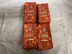 4 Bags of Caribou Pumpkin Love Coffee - Best by 32024