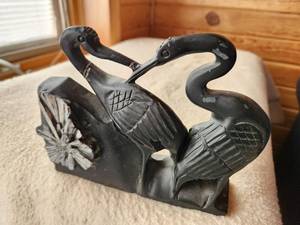 lot 64 image: Carved Stone Bird Sculpture