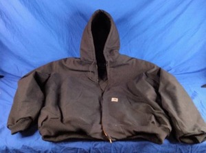 lot 193 image: Carhartt Mens BigTall Loose Fit Firm Duck Insulated Flannel-Lined Active Jacket-Black-Size 3X