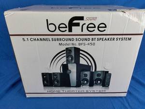 lot 205 image: beFree Sound 125-Watt 5.1 Channel Surround Sound Bluetooth Speaker System - Set of 5