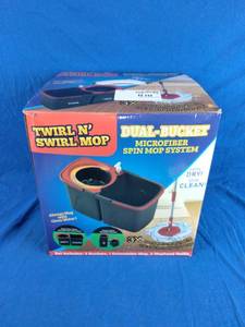 lot 210 image: Twirl N Swirl Double Bucket Spin Microfiber Mop