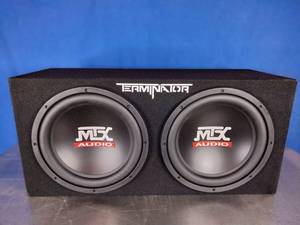 lot 245 image: MTX Terminator 1200-Watt Dual Subwoofer Enclosure