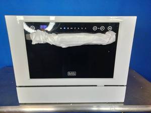 lot 244 image: BLACKDECKER Countertop Dishwasher - White