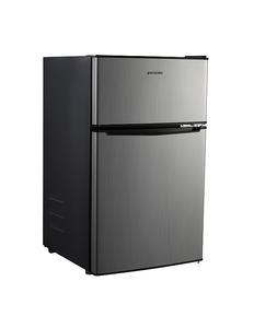 lot 249 image: Proctor Silex 3.1 Cu. Ft. Double Door Refrigerator - Stainless Steel