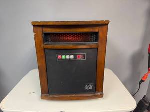 lot 35 image: Easy Home Electric Heater with Wooden Finish