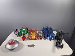 lot 44 image: Lot of 7 Vintage Toy Vehicles Including Spacecraft and Cars