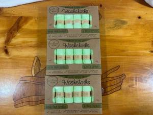 lot 93 image: Set of 3 Premium Ultra Soft Bamboo Washcloths - 6 Pack 10x10