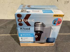 lot 113 image: Keurig K-Iced Essentials, Gray Iced and Hot Single-Serve K-Cup Pod Coffee Maker