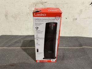 lot 115 image: Lasko 22 1500W Oscillating Ceramic Tower Space Heater with Remote