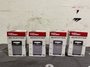 lot 117 image: LOT OF 4 Hyper Tough 1500W Heavy Duty Utility Heater