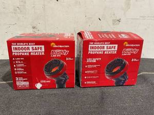 lot 121 image: LOT OF 2 Mr. Heater Brand, 3,800 BTU Little Buddy Portable Radiant Propane Heater