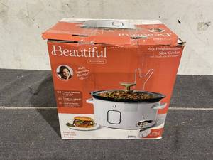 lot 125 image: Beautiful 6 Qt Programmable Slow Cooker
