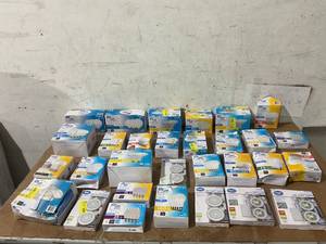 lot 228 image: LOT OF 30 Great Value LED Puck Lights with Light Switch