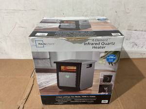lot 232 image: Mainstays 1500W Electric 4-Element Infrared Cabinet Space Heater for Indoor