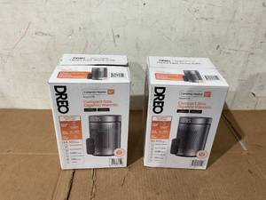 lot 241 image: LOT OF 2 DREO 10 Portable Space Heater with Remote, PTC Ceramic Electric Heater for Bedroom with Thermostat, 12h Timer, Safety Heater for Room