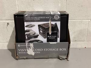 lot 496 image: LOT OF 4 Snap n Store Vinyl Record Storage Box with A-Z Guides