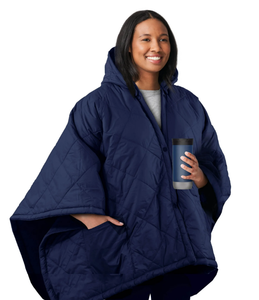 lot 353 image: Sunbeam On-The-Go Throw Outdoor Poseidon Nylon Microplush, 4 Heat Settings, Cordless Heated Blanket, 50 x 66