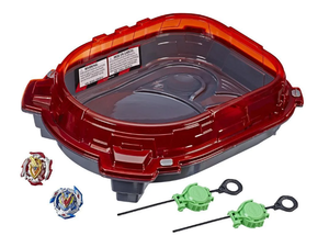 lot 372 image: Beyblade Burst Turbo Slingshot Rail Rush Battling Top Set Kids Toy for Boys and Girls